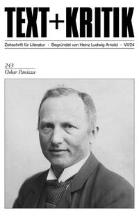 Vorderes Coverbild Oskar Panizza