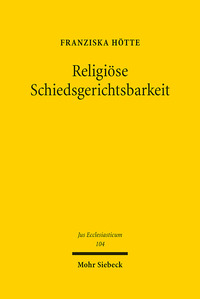 Vorderes Coverbild Religiöse Schiedsgerichtsbarkeit