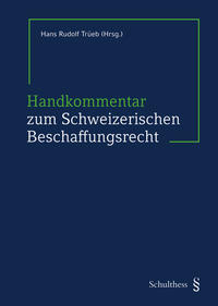 Vorderes Coverbild Handkommentar zum Schweizerischen Beschaffungsrecht