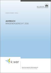 Vorderes Coverbild Jahrbuch Windenergierecht 2016