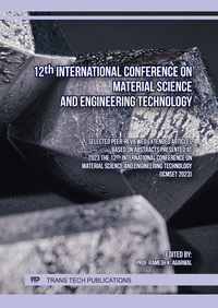 Vorderes Coverbild 12th International Conference on Material Science and Engineering Technology
