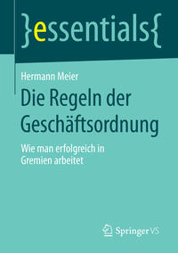 Vorderes Coverbild Die Regeln der Geschäftsordnung