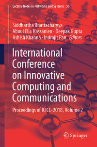 Vorderes Coverbild International Conference on Innovative Computing and Communications