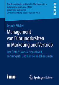 Vorderes Coverbild Management von Führungskräften in Marketing und Vertrieb