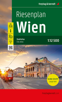 Vorderes Coverbild Wien, Riesenplan, Städteatlas 1:12.500, freytag & berndt