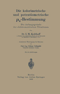 Vorderes Coverbild Die kolorimetrische und potentiometrische pH-Bestimmung