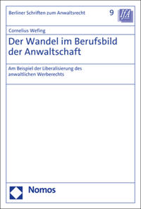 Vorderes Coverbild Der Wandel im Berufsbild der Anwaltschaft