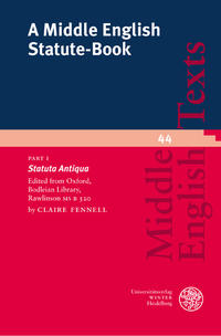 Vorderes Coverbild A Middle English Statute-Book