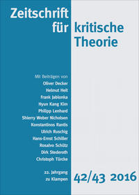 Vorderes Coverbild Zeitschrift für kritische Theorie / Zeitschrift für kritische Theorie, Heft 42/43