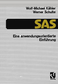 Vorderes Coverbild SAS — Eine anwendungs-orientierte Einführung