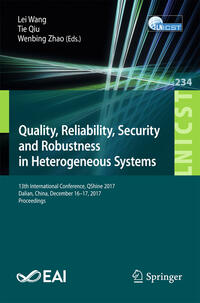 Vorderes Coverbild Quality, Reliability, Security and Robustness in Heterogeneous Systems