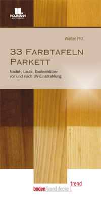 Vorderes Coverbild 33 Farbtafeln Parkett