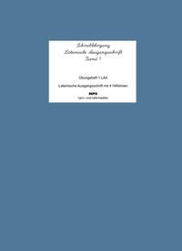 Vorderes Coverbild Schreiblehrgang Lateinische Ausgangsschrift (LA4)