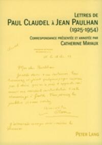 Vorderes Coverbild Lettres de Paul Claudel à Jean Paulhan (1925-1954)
