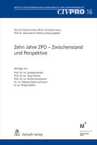 Vorderes Coverbild Zehn Jahre ZPO – Zwischenstand und Perspektive