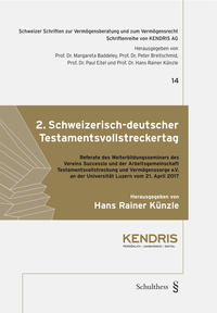 Vorderes Coverbild 2. Schweizerisch-deutscher Testamentsvollstreckertag
