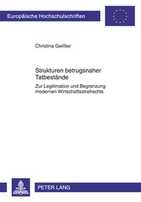 Vorderes Coverbild Strukturen betrugsnaher Tatbestände