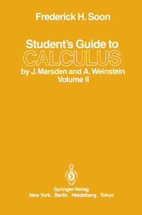 Vorderes Coverbild Student’s Guide to Calculus by J. Marsden and A. Weinstein