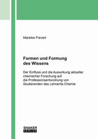 Vorderes Coverbild Formen und Formung des Wissens