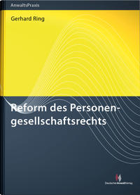 Vorderes Coverbild Reform des Personengesellschaftsrechts
