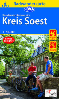 Vorderes Coverbild Radwanderkarte BVA Die schönsten Radtouren im Kreis Soest 1:50.000, reiß- und wetterfest, GPS-Tracks Download