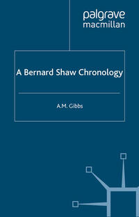 Vorderes Coverbild A Bernard Shaw Chronology
