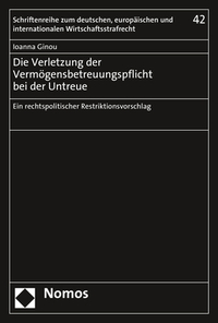 Vorderes Coverbild Die Verletzung der Vermögensbetreuungspflicht bei der Untreue