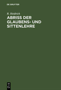 Vorderes Coverbild Abriß der Glaubens- und Sittenlehre