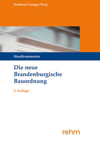 Vorderes Coverbild Die neue Brandenburgische Bauordnung
