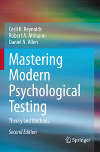 Vorderes Coverbild Mastering Modern Psychological Testing