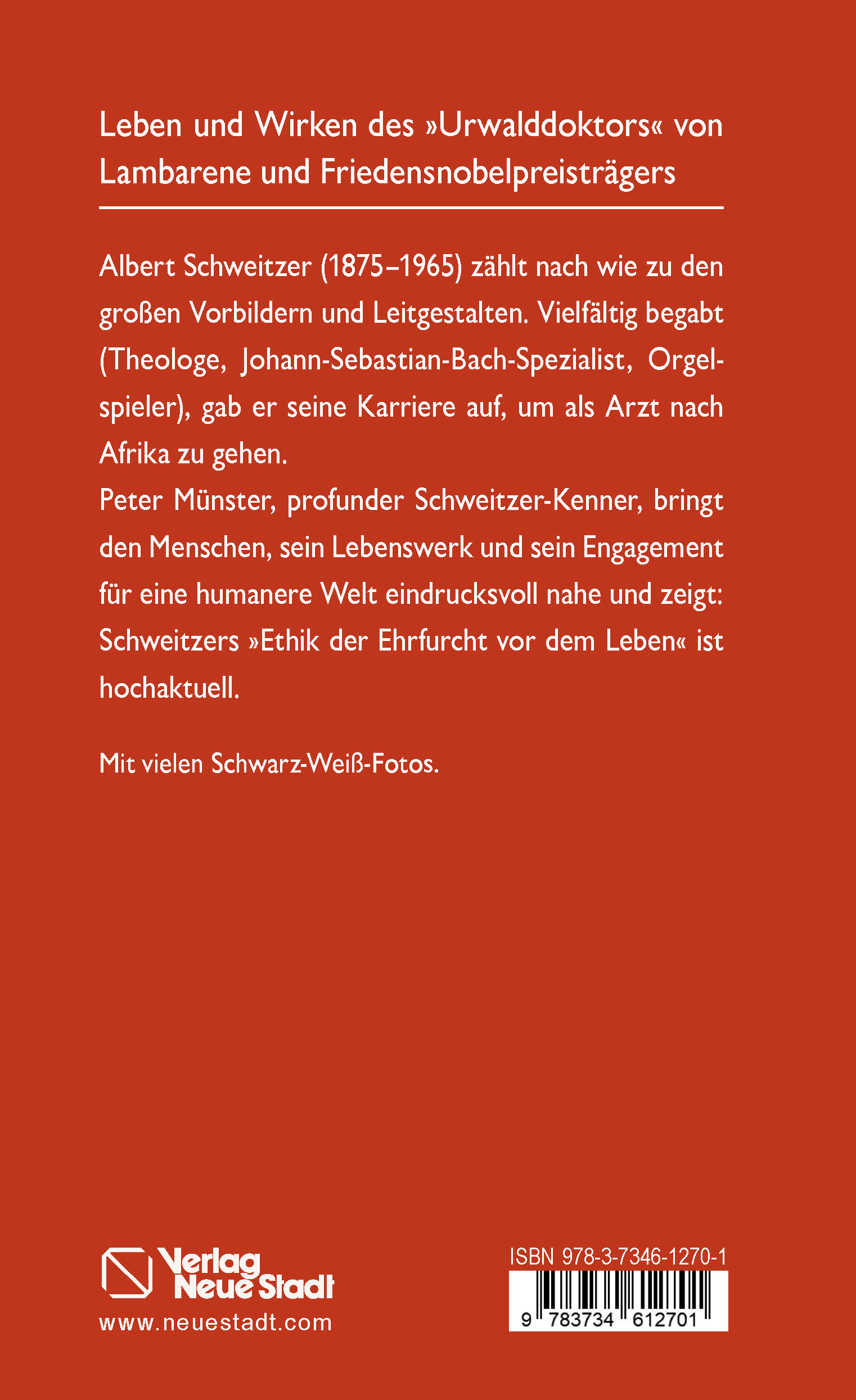 Rückseitencover Albert Schweitzer