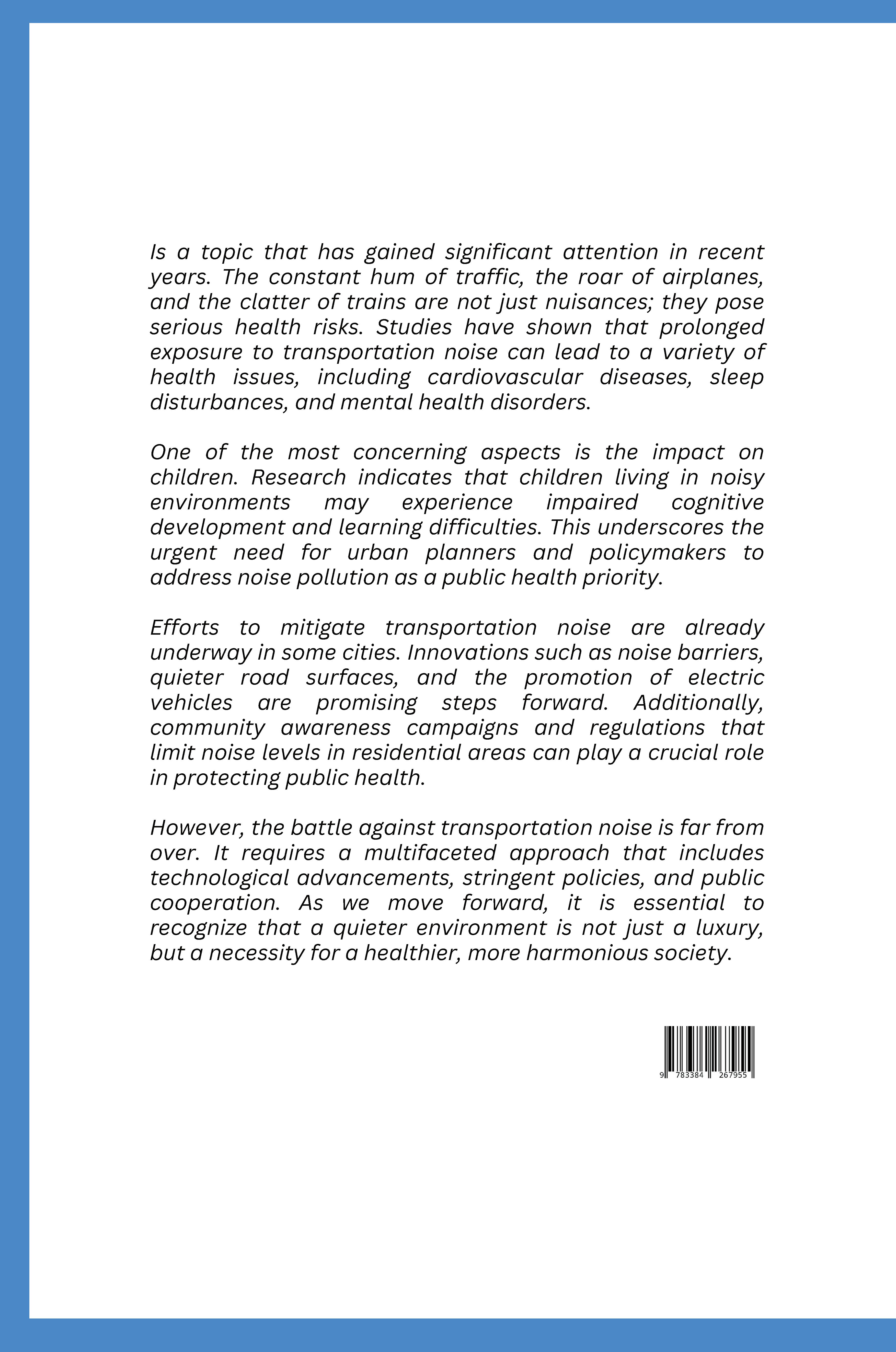 Rückseitencover The Rumble Within: Transportation Noise and the Public Health Crisis
