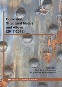 Vorderes Coverbild Corrosion. Structural Metals and Alloys (2017-2018)