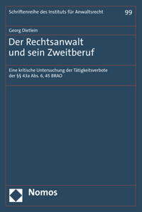 Vorderes Coverbild Der Rechtsanwalt und sein Zweitberuf