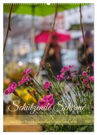 Vorderes Coverbild Schützende Schirme - Auch bei Regen kann das Leben bunt sein (Wandkalender 2026 DIN A2 hoch), CALVENDO Monatskalender