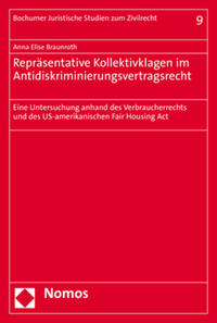 Vorderes Coverbild Repräsentative Kollektivklagen im Antidiskriminierungsvertragsrecht