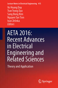 Vorderes Coverbild AETA 2016: Recent Advances in Electrical Engineering and Related Sciences
