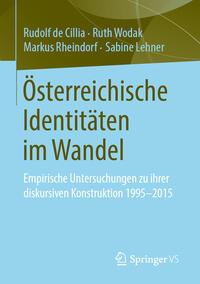 Vorderes Coverbild Österreichische Identitäten im Wandel