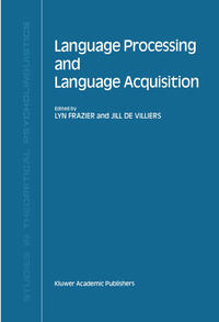 Vorderes Coverbild Language Processing and Language Acquisition