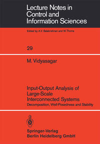 Vorderes Coverbild Input-Output Analysis of Large-Scale Interconnected Systems
