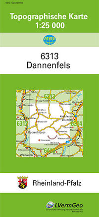 Vorderes Coverbild TK25 6313 Dannenfels