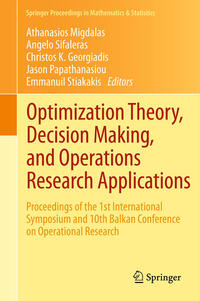 Vorderes Coverbild Optimization Theory, Decision Making, and Operations Research Applications