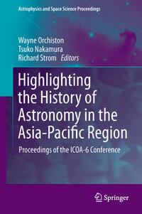 Vorderes Coverbild Highlighting the History of Astronomy in the Asia-Pacific Region