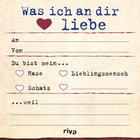 Vorderes Coverbild Was ich an dir liebe – Klebezettel