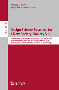 Vorderes Coverbild Design Science Research for a New Society: Society 5.0
