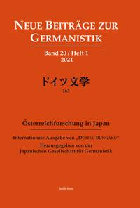 Vorderes Coverbild Neue Beiträge zur Germanistik, Band 20 / Heft 1 / 2021