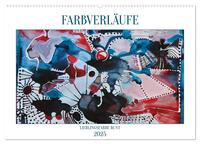 Vorderes Coverbild Farbverläufe Lieblingsfarbe Bunt (Wandkalender 2025 DIN A2 quer), CALVENDO Monatskalender