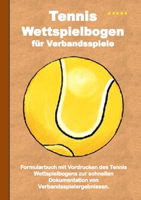 Vorderes Coverbild Tennis Wettspielbogen für Verbandsspiele
