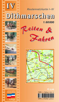 Vorderes Coverbild Dithmarschen Reiten & Fahren / Reiterkartenset / Dithmarschen Reiten & Fahren - Reiterkarte Blatt IV