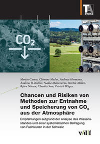 Vorderes Coverbild Chancen und Risiken von Methoden zur Entnahme und Speicherung von CO2 aus der Atmosphäre